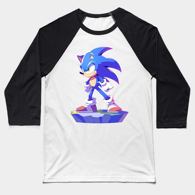 sonic Baseball T-Shirt by piratesnow